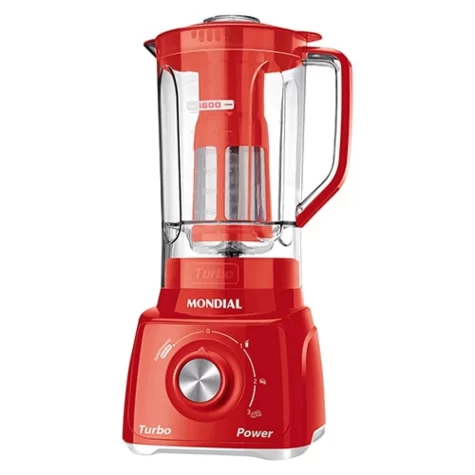 Liquidificador Mondial Turbo Power L-99 FR 2,2 L 3 Velocidades 500 W Vermelho