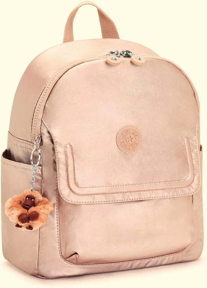 Mochila Kipling Matta Up Rosé Metálica