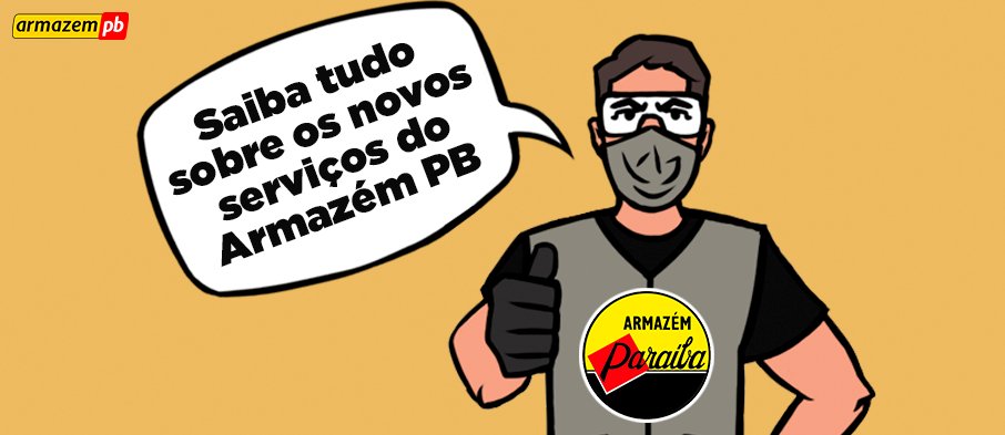 Gravura de um profissional com o uniforme do Armazém PB