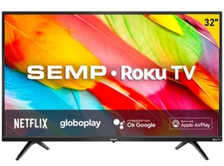 Smart TV SEMP TCL R6500 LED 32"HD Roku 3 HDMI 1USB