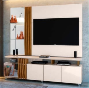 Rack para tv com painel