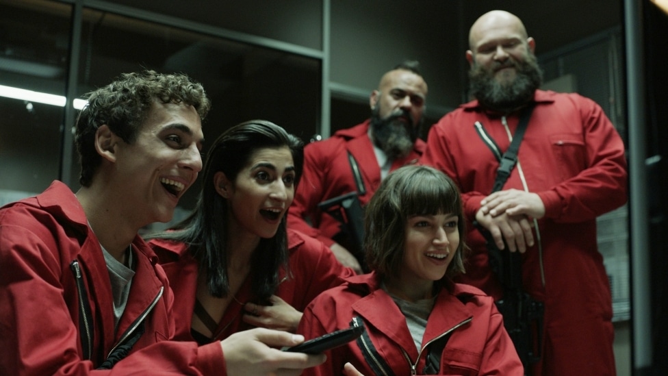 Fotografia personagens da série da Netflix La Casa de Papel