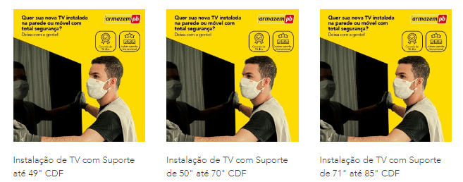 Banner de serviços de instalação