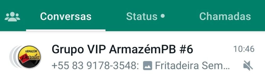 Grupo VIP do Armazém PB no Whatsapp