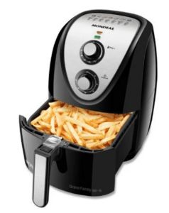 Fritadeira Sem Óleo Mondial Air Fryer AFN 50 BI 5 Litros Preto Inox