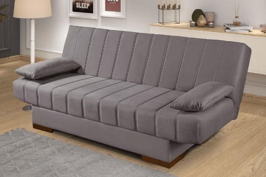 Sofá Cama Casal 3 Lugares Iris Suede Reclinável 2 Posições