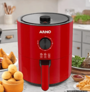 Fritadeira Sem Óleo Arno UFRV Air Fryer 4,2 L Vermelha