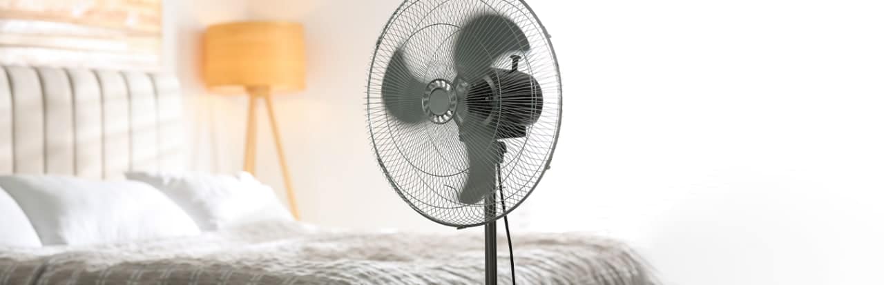 Ventilador em ambiente de quartp