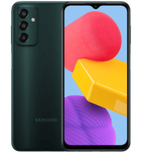 Galaxy M13 na cor preto frente e verso