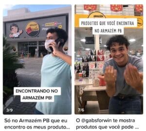 vídeo do armazém pb no tik tok