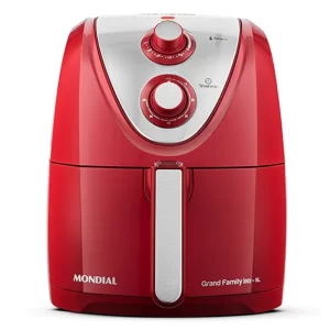 Fritadeira sem Oléo Mondial Air Fryer AFN 50 RI 5 Litros Vermelho Inox