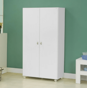 Armário Multiuso Ditália 2 Portas com Rodízios AR-70 Branco